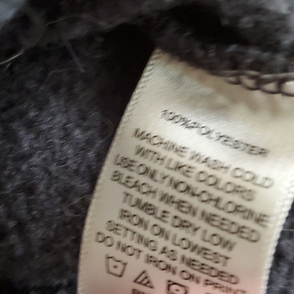 Haggar L Dark Gray 1/4 Zip Knit Fleece Pullover - Picture 3 of 6